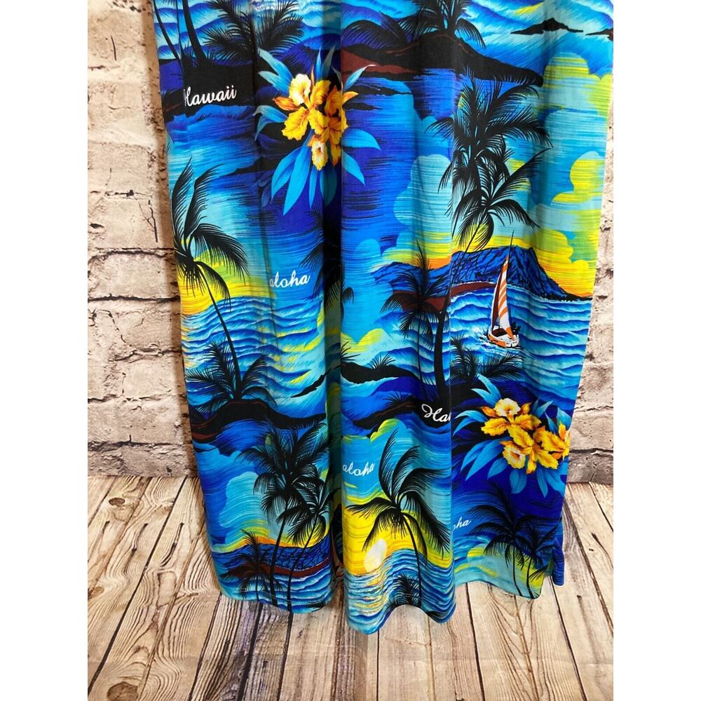 Tropical Blue Maxi Dress - Picture 3 of 13